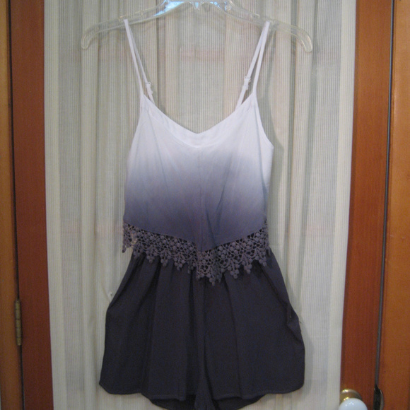 Vintage Havana  Gray Ombre Romper Size Medium - Picture 4 of 8