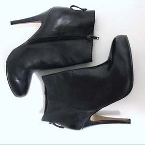 Aldo Leather Booties with Removable Harness Strap