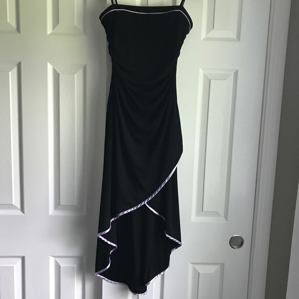 Black Formal Dress w/ Purple Detail