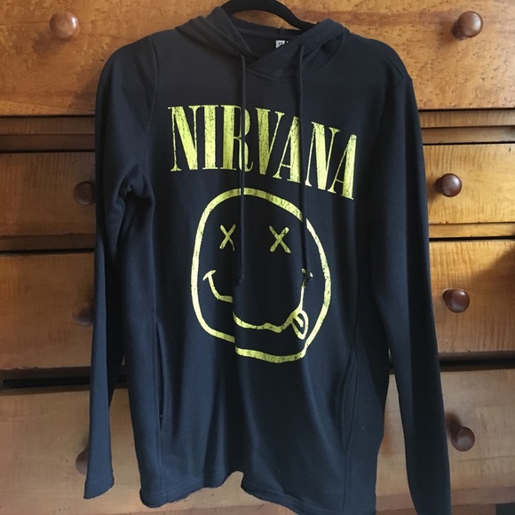 H&M Tops - Nirvana women's hooded sweatshirt. Size S. NWT!