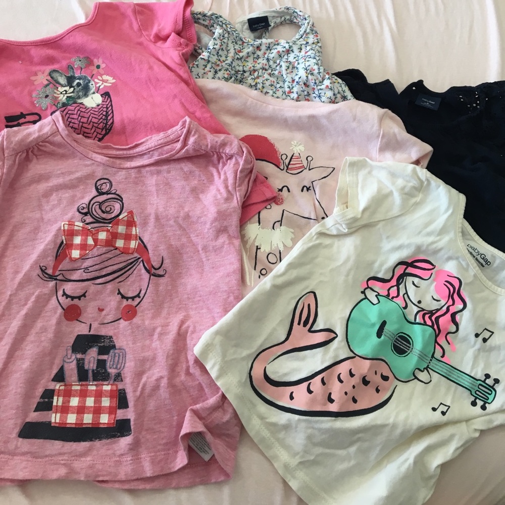 *6-PACK** baby Gap toddler girl tops
