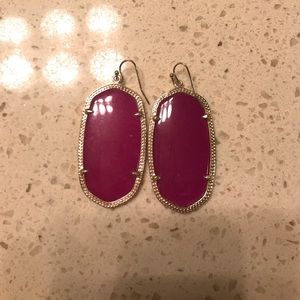 Purple Kendra Scott earrings