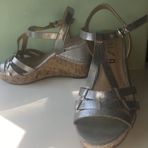 Silver cork wedges