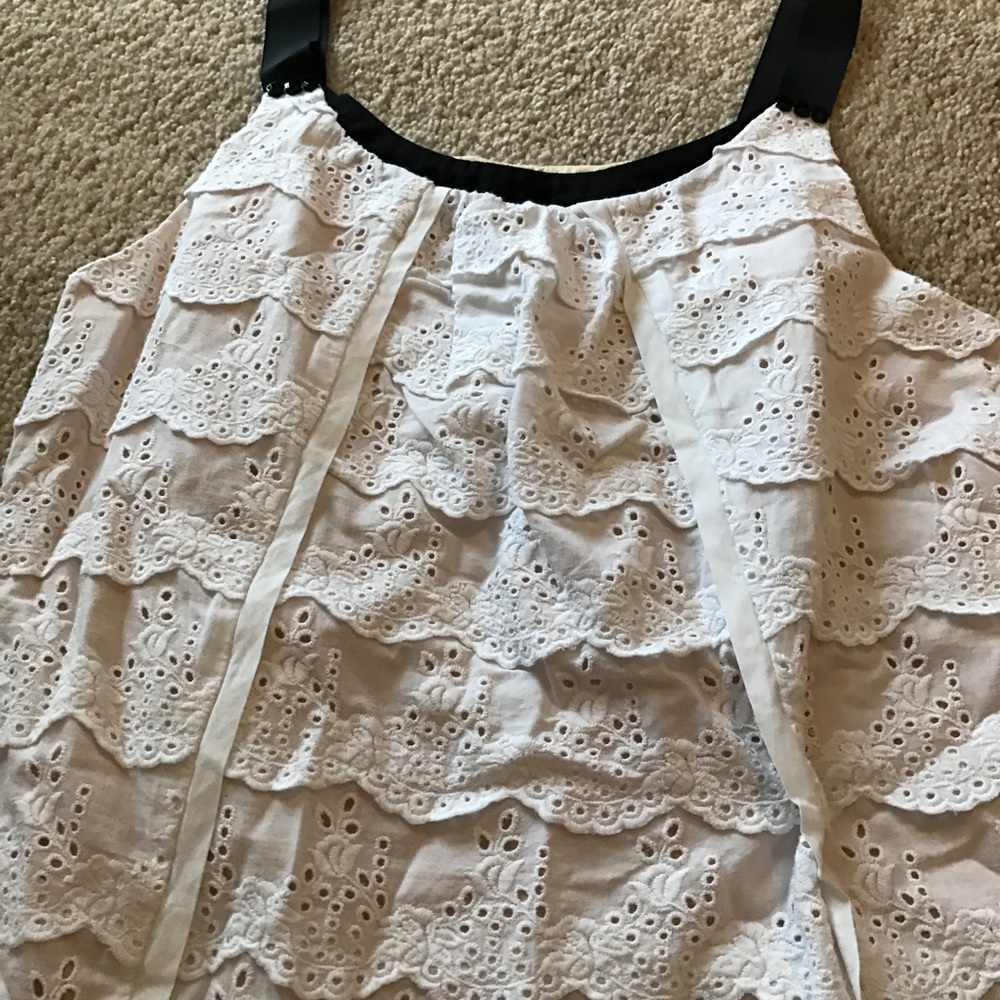 White eyelet dress