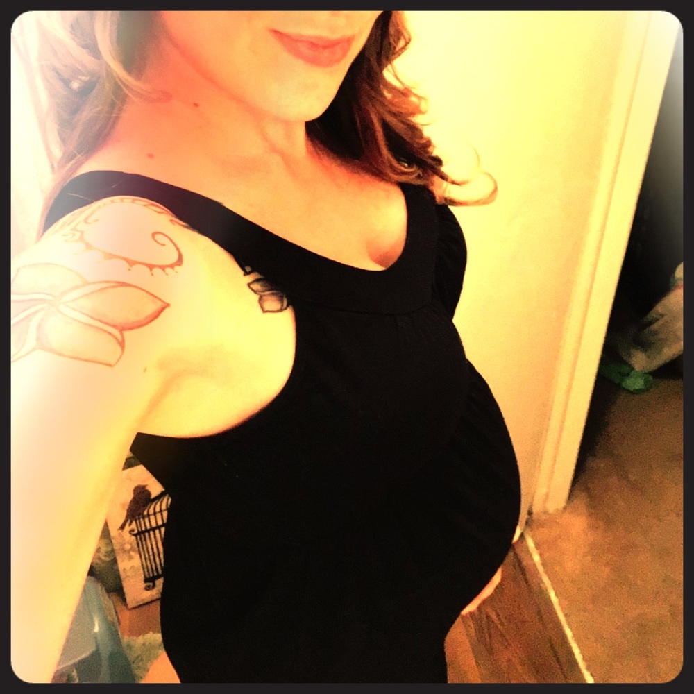 Black Motherhood maternity comfy dress