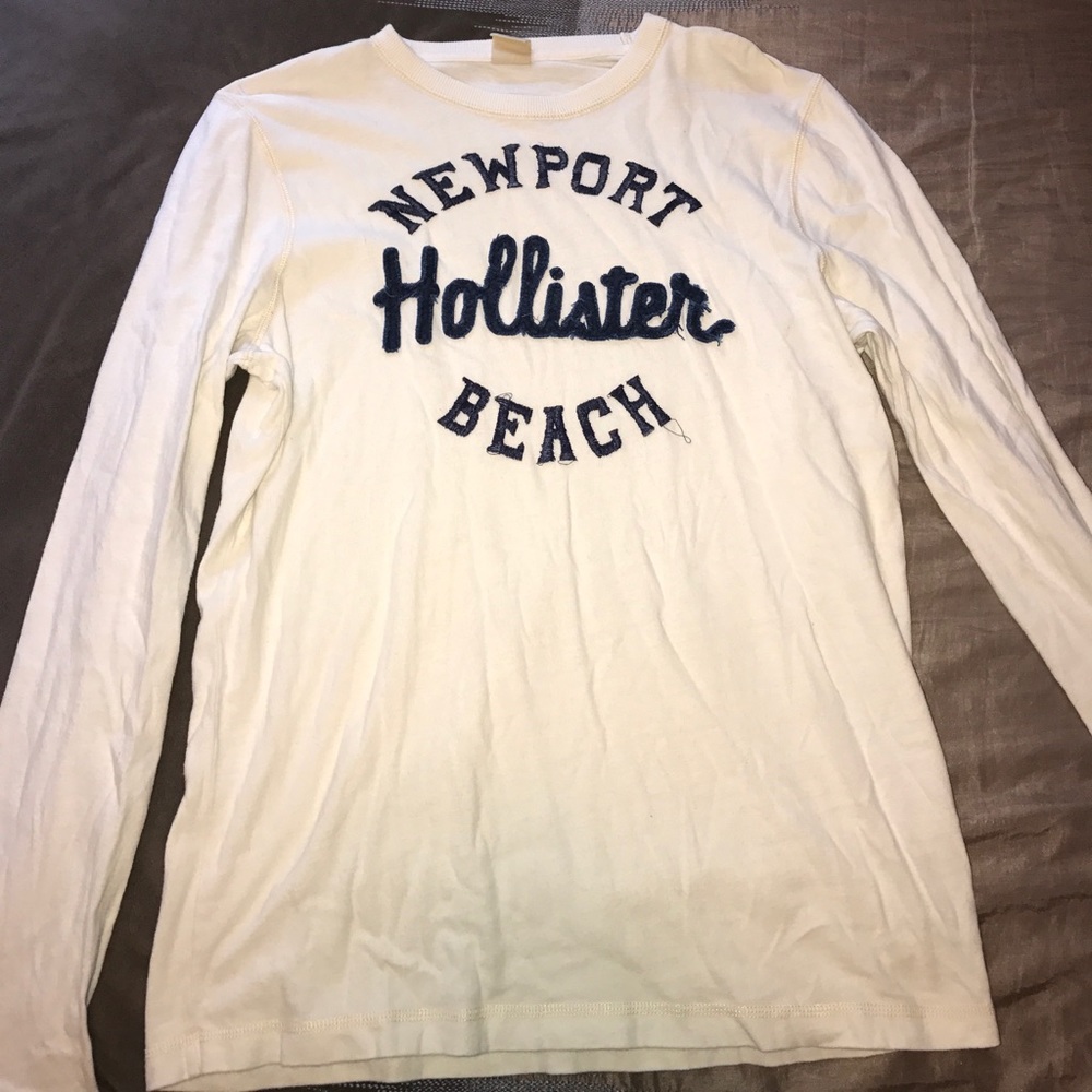 Creme and Navy Blue Sweater