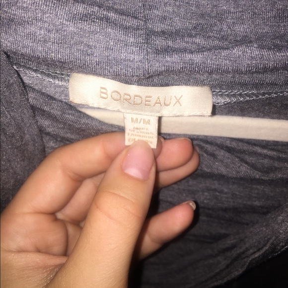 Anthropology baggy neck Bordeaux top - Picture 2 of 4