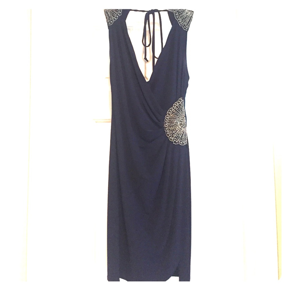 Navy Blue Cocktail Dress