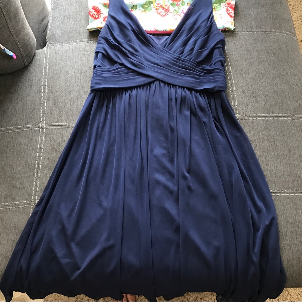 🌸Host Pick🌸 David's Bridal Mesh Dress Marine