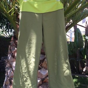 Vintage lululemon green tie up yoga pant size 8