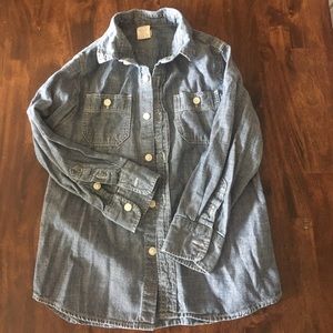 VGUC Crewcuts Jcrew Chambray top 4/5