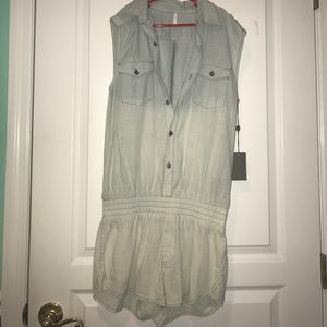 NWT Lightwash Denim Romper