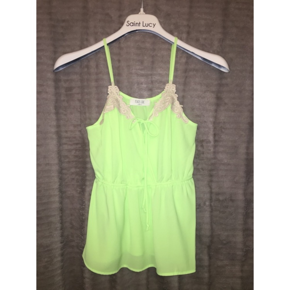 Neon Summer Lace Top