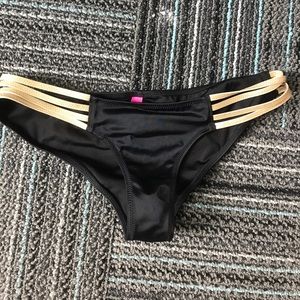 Victoria Secret strappy black bottoms