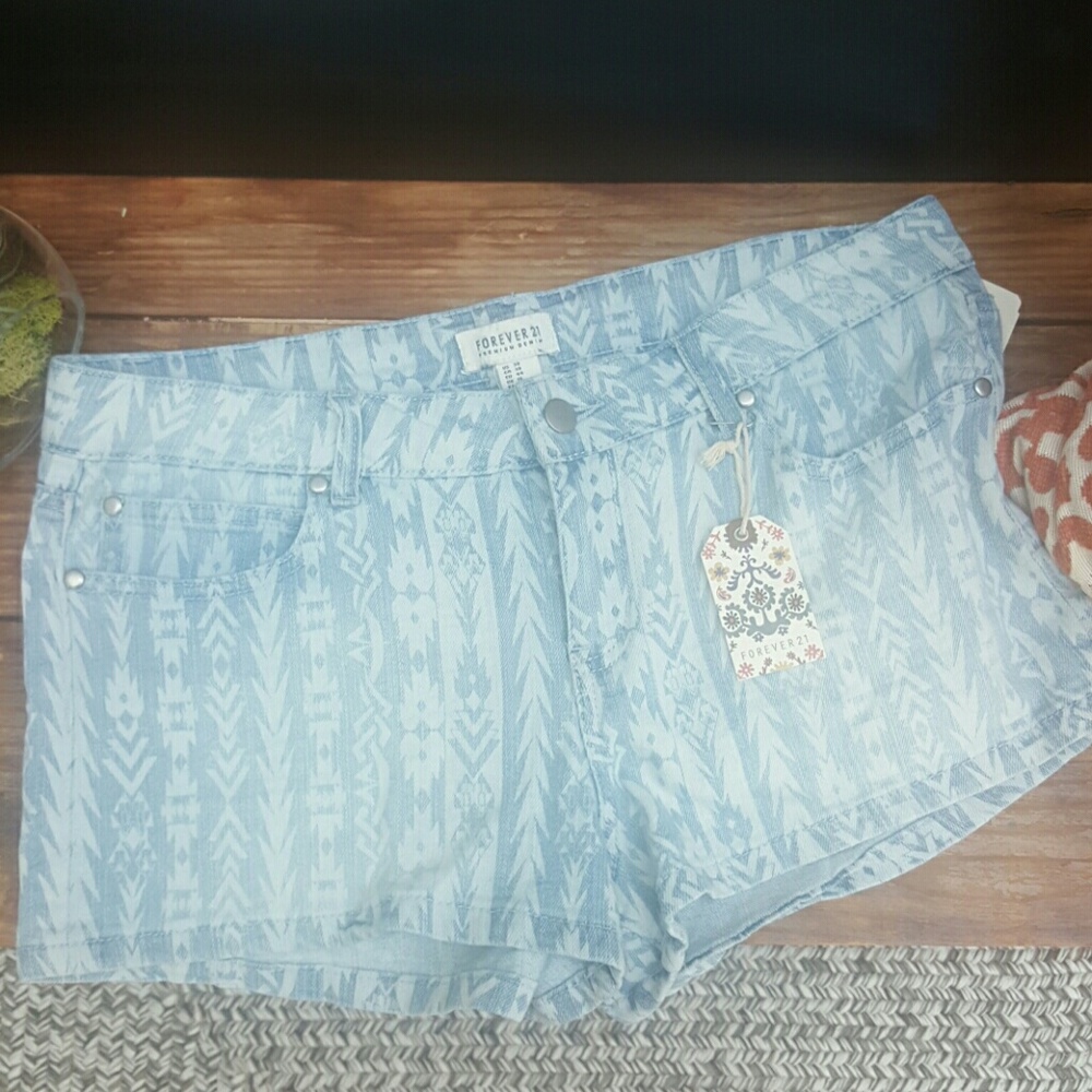 Denim shorts