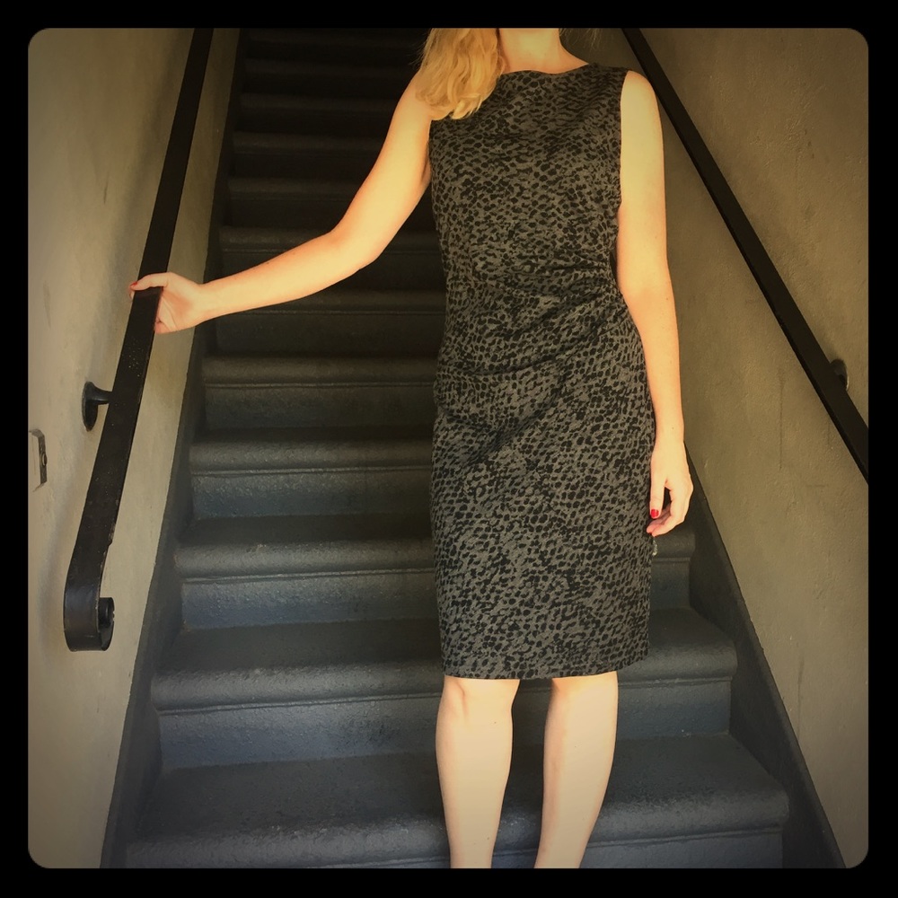 NWT Kenneth Cole leopard jumper dress size 6