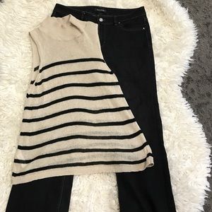 Ann Taylor loft mock turtle neck tank