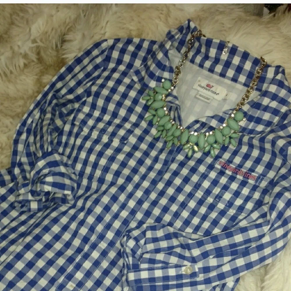 VV dress checked dress