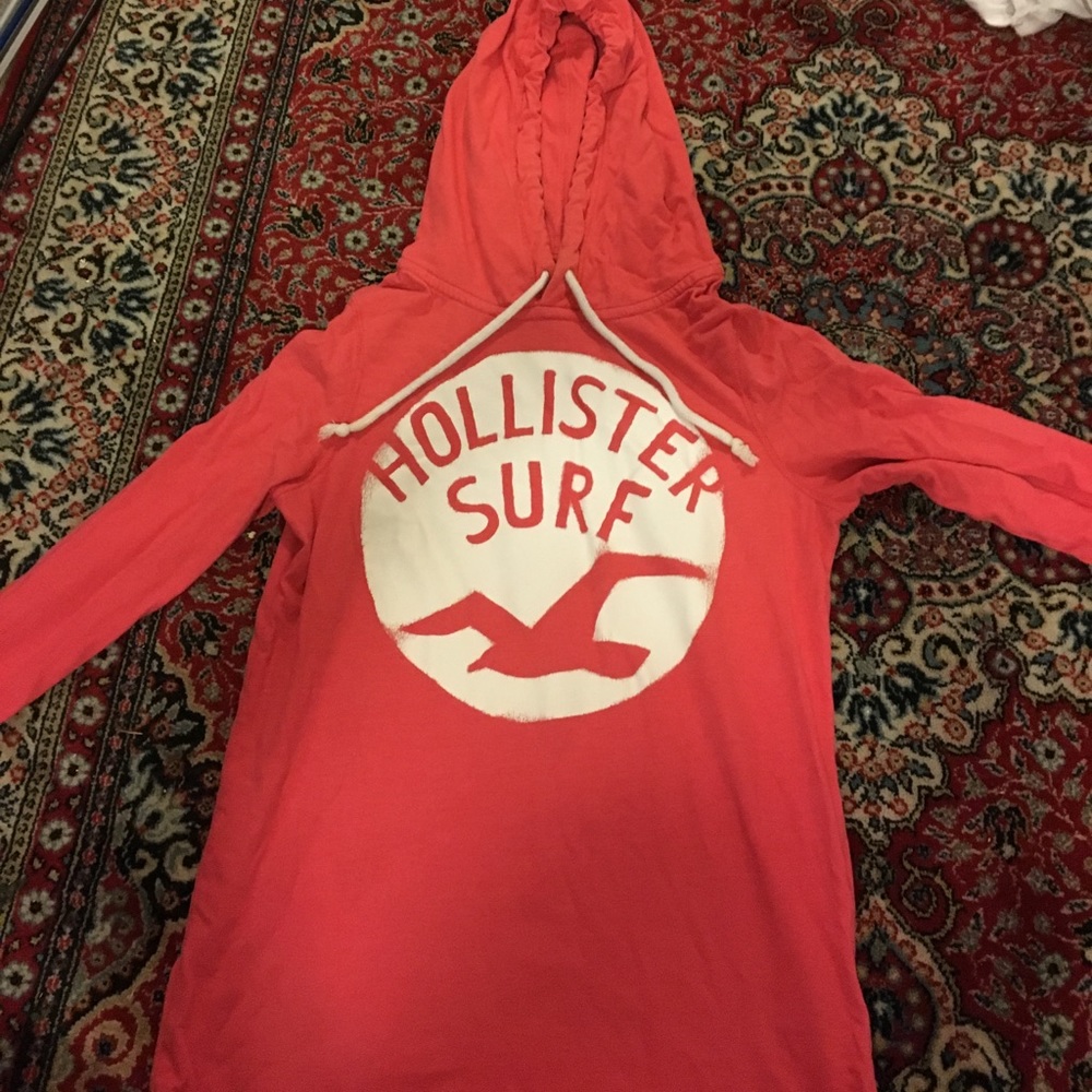 Pink hollister surf hoodie size S