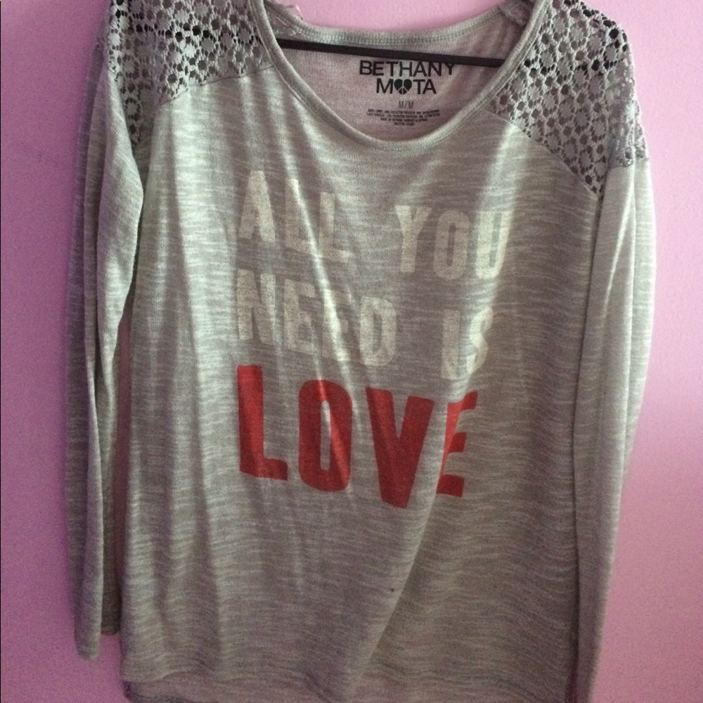Long sleeve Tshirt from Bethany Mota collection