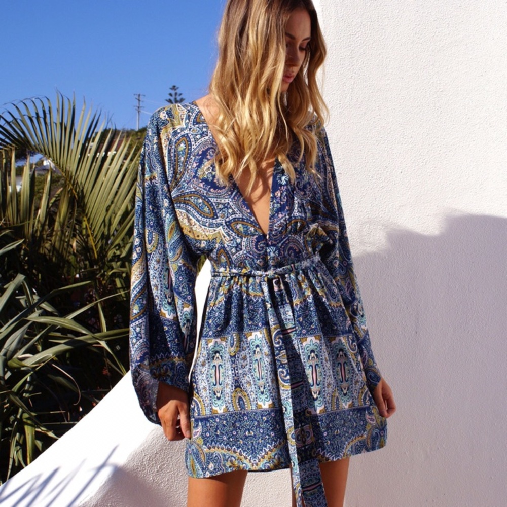 NWT Le Salty Label Samsara Kimono Mini - Picture 4 of 5