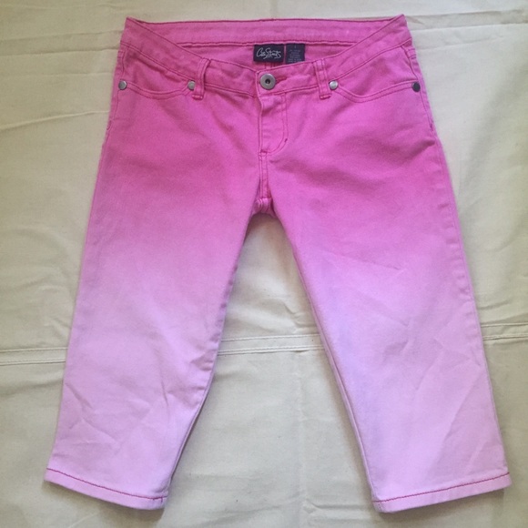 Hot pink ombré denim shorts 7 - Picture 3 of 6