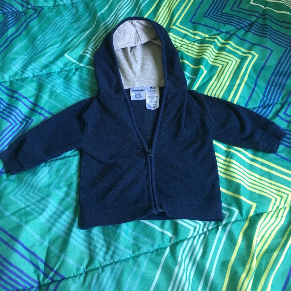 Garanimals Size 0-3 Months Full Zip Hoodie.