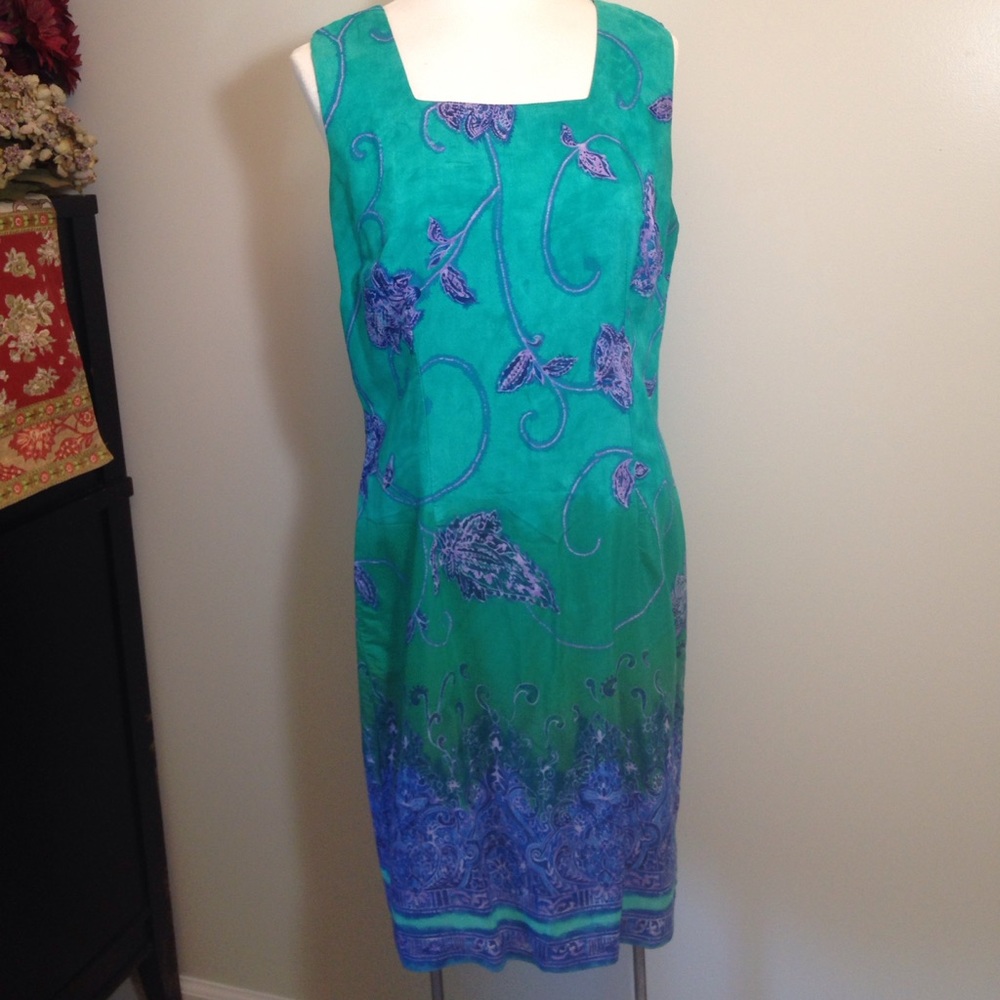 Vintage Ombré Dress Fitted Molly Malloy Sz 12 ✨HP✨ - Picture 3 of 8