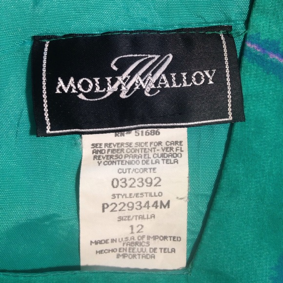 Vintage Ombré Dress Fitted Molly Malloy Sz 12 ✨HP✨ - Picture 7 of 8