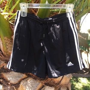 Women's black adidas tennis/ running short size s