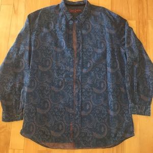 Paisley Robert Graham shirt.