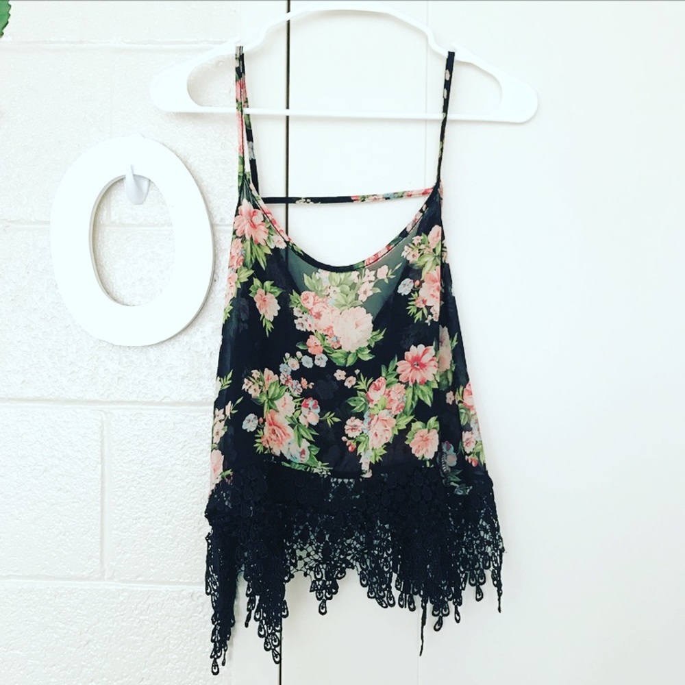 Floral crop top