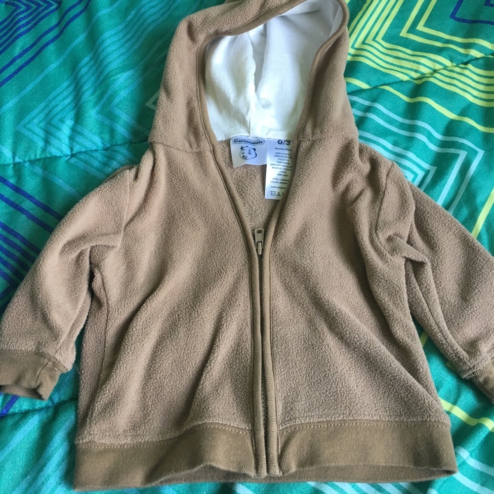 Garanimals Size 0-3 Months Full Zip Hoodie.