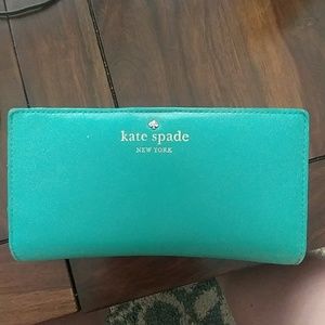 Teal Kate Spade Wallet