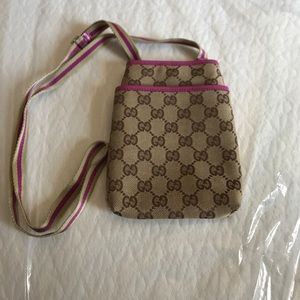 Gucci pink cross body