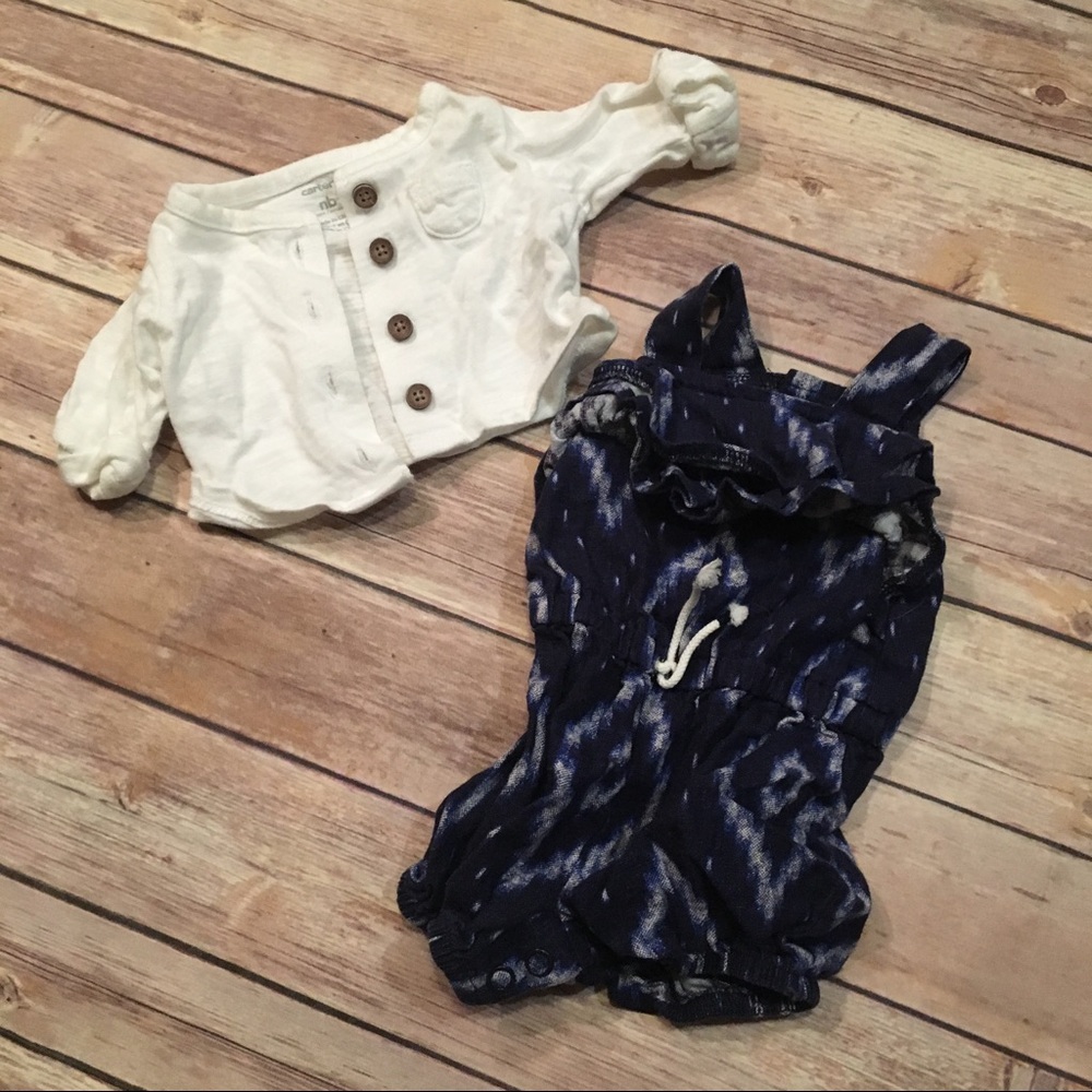Romper and cardigan set