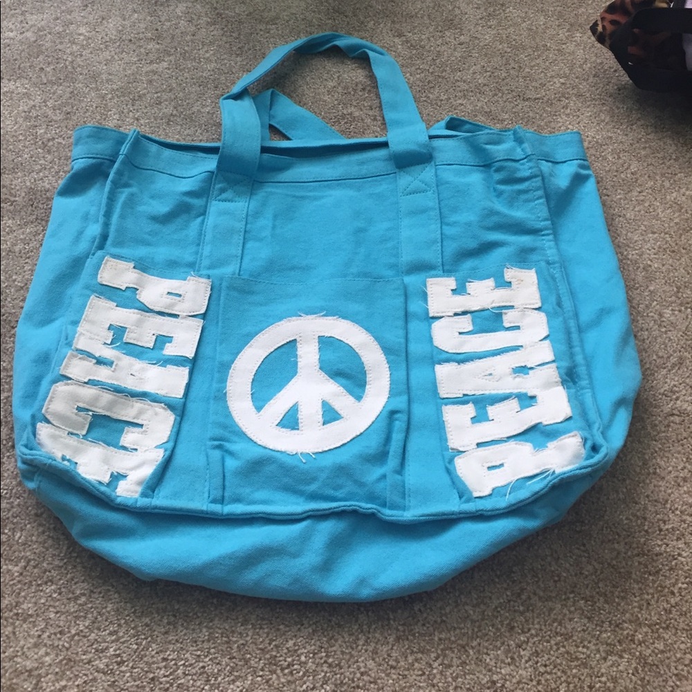 XL blue tote