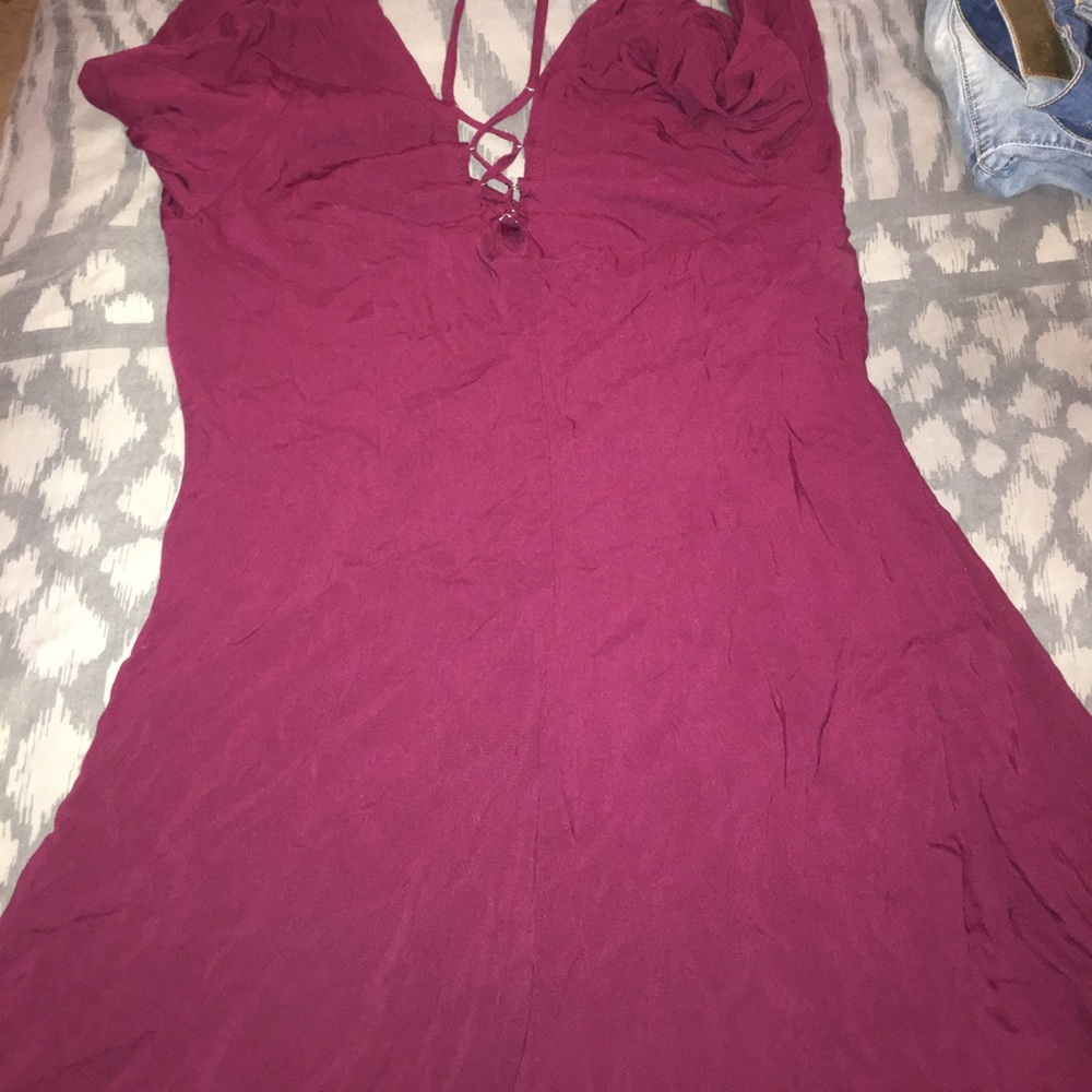 Super cute maroon / dark purple boutique dresss!