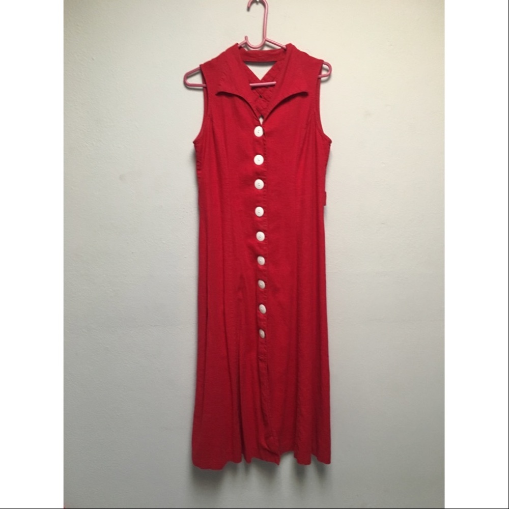 Vintage red dress.