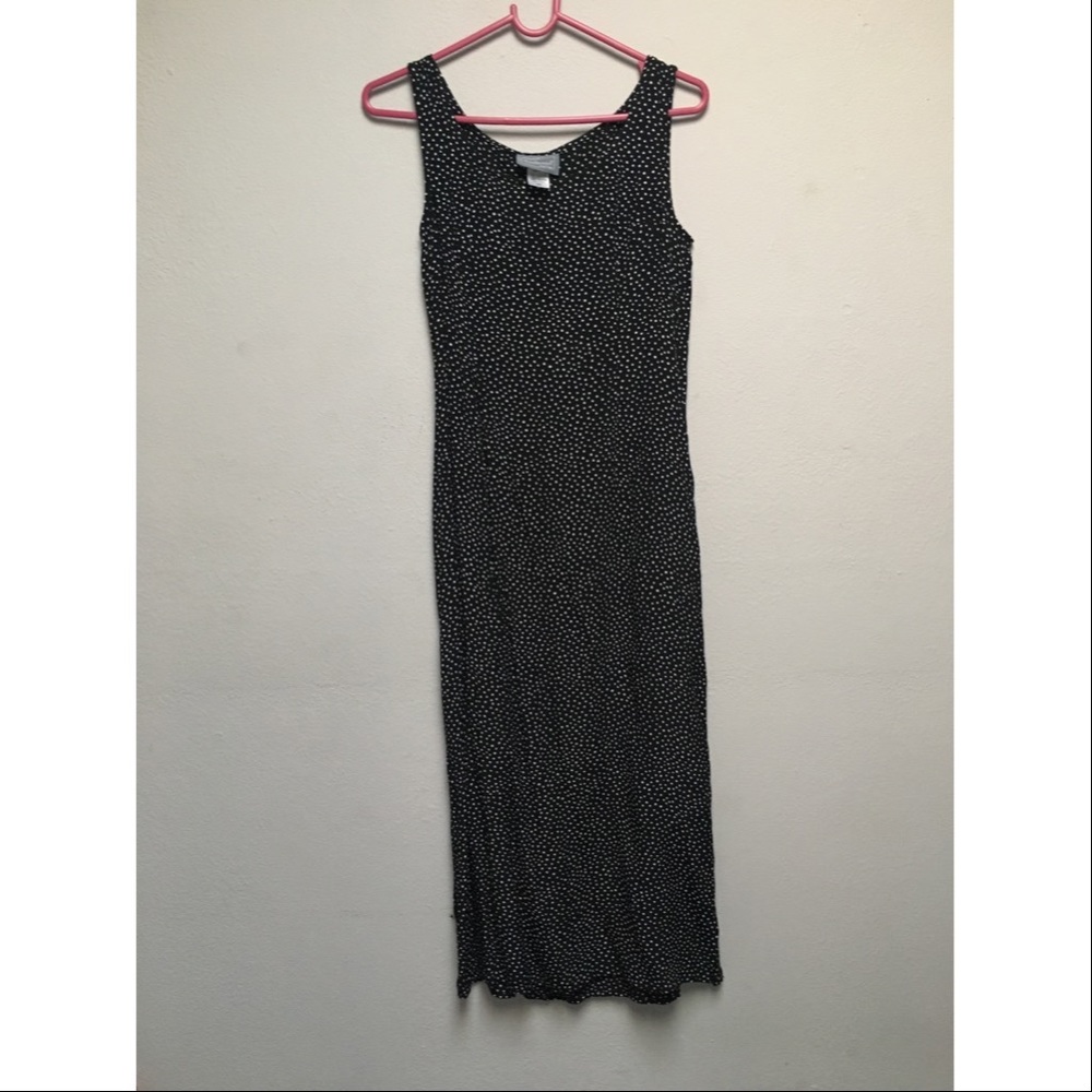 Vintage black and white polka dot dress.