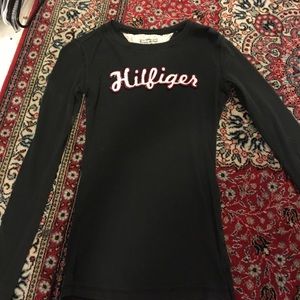 Hilfiger long sleeve navy shirt