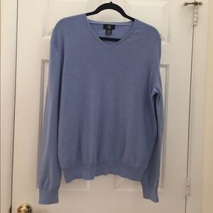 Men's Calvin Klein cotton blend lt blue pullover