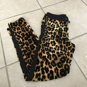 EUC Girl's Juicy Couture Velour Leopard Pants XL