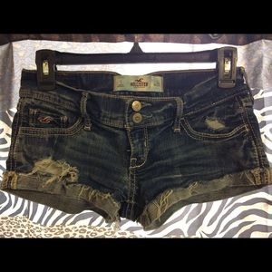 Hollister denim short shorts