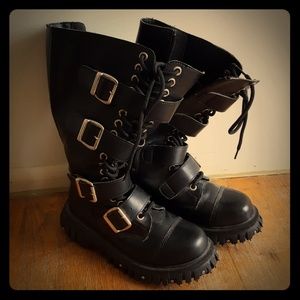 Heavy goth boots