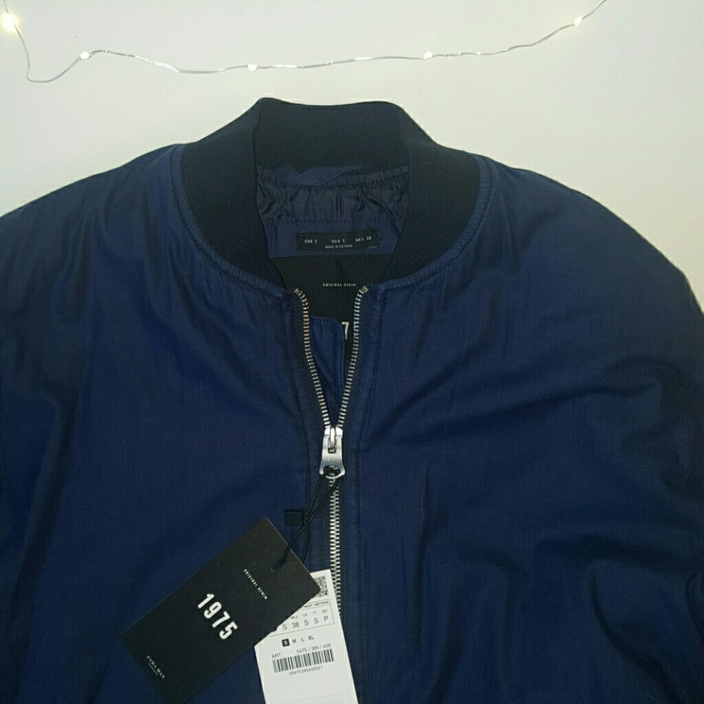 Zara Man Blue Bomber
