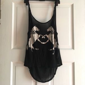 Open Back American Flag Horse Tank