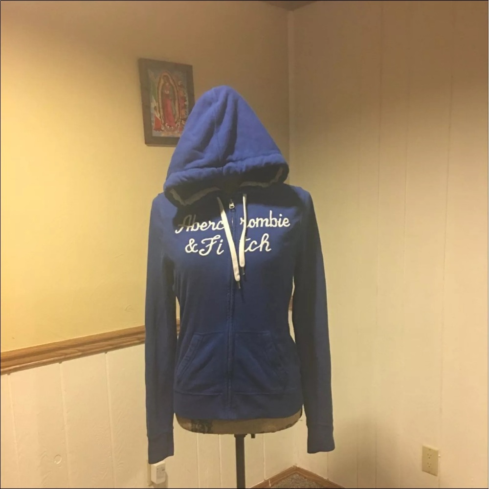 Medium blue hoodie Abercrombie & fitch