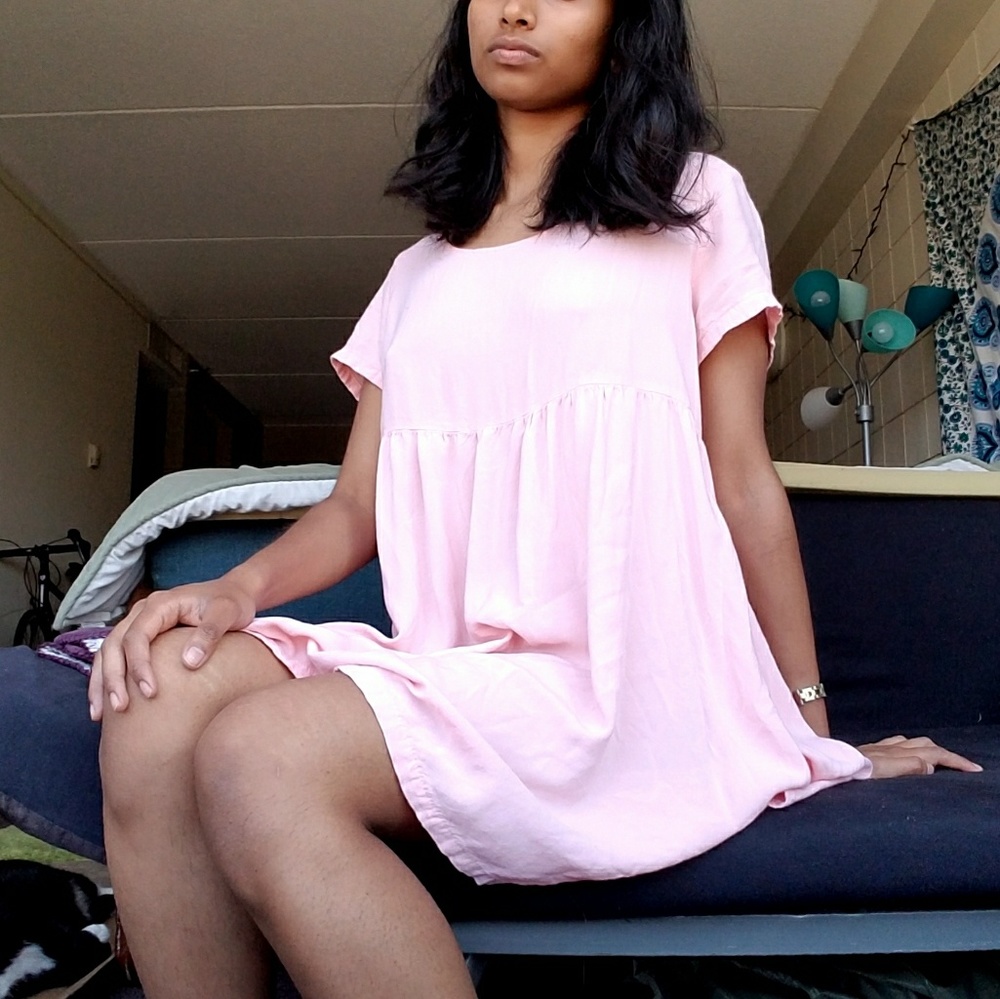 AA Babydoll Dress in Blossom Pink