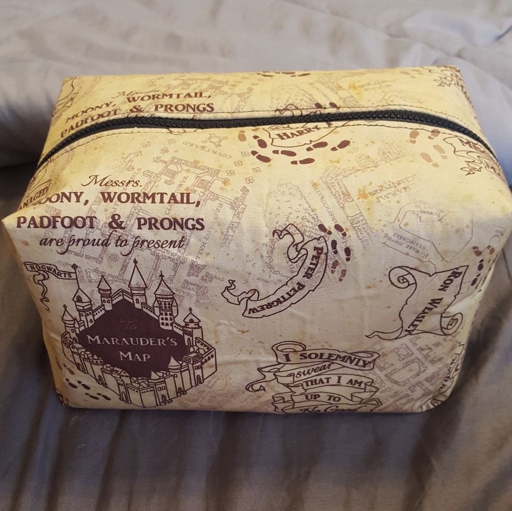 Harry Potter Maruarder's Map makeup/toiletries bag